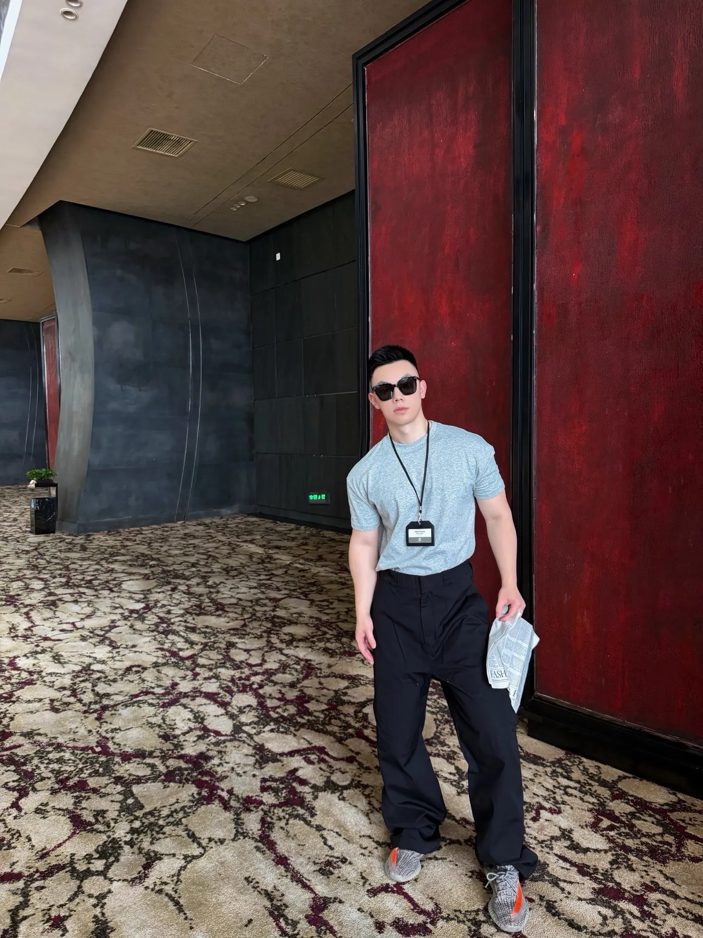 Louis Vuitton/Louis Vuitton cotton cargo trousers